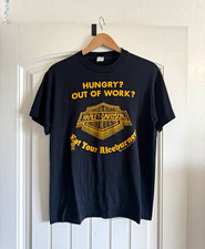 Vintage Harley-Davidson 3D Emblem Eat Your Rice Burner T-Shirt, XL picture