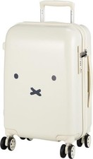 Miffy Carry-on Spinner Suitcase Face Design 21in 30L White Silver Rabbit Luggage picture