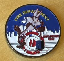 Fire Department Of New York FDNY Explosive Unit Wyle E. Coyote Challenge Coin picture