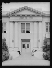 Entrance to the Science Hall of the Phoenix Union High School. Phoenix, Arizona picture