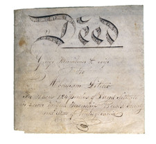 Antique 1838 Milford Township, Bucks County Pennsylvania PA Vellum Indenture picture