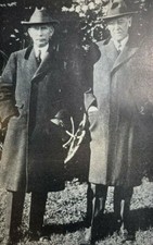 1926 Vintage Illustration President Woodrow Wilson and Colonel Edward M. House picture