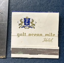 Vintage Galt Ocean Mile Hotel Matchbook Matches Intact Collectible picture