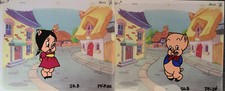 Warner Brothers Porky and Petunia Pig Original Production Cels picture