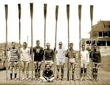 1915 Yale Freshman 8 Crew Team Old Photo 8.5