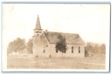 Yale Iowa IA Postcard RPPC Photo Church Of Christ Scene 1915 Posted Antique picture
