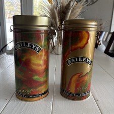 Baileys Irish Cream Liquor Tin Canister 1995 Set Hinged Lid picture