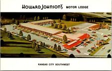 Howard Johnson's Motor Lodge Motel Kansas City Southwest Postcard Aerial View picture
