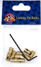 Disney Parks Authentic Metal Locking Pin Backs Locks+Key Keep Collectibles Safe✿ picture