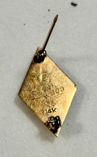 Antique 1925 14K Gold Scrolled Delta Kappa Epsilon Fraternity Pin Badge picture