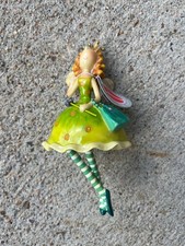 Lot of 8 Delton Corp 6 inch Fariy Princess Resin Home Decor, Lime PLUS FREE GIFT picture
