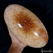 7 Kilo Natural Yellow Aventurine Crystal Mineral Egg Shape Healing Huge Gem 10