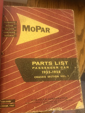 ORG MOPAR PARTS LIST 1955 1956 1957 1958 2 VOL CHRYSLER PLYMOUTH DODGE MANUALS picture