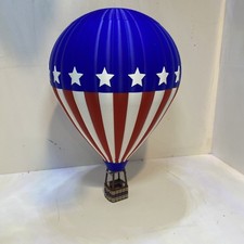 Hot Air Balloon S Or O Scale 3-D Printed 9-3/4” tall Red White ,Blue , Stars V. picture