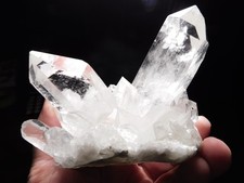 wOw Larger Super Translucent QUARTZ Crystal CLUSTER From Brazil 658gr picture