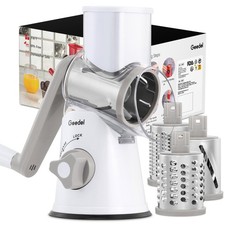 Geedel Rotary Cheese Grater Hand Crank, Cheese Shredder Vegetable Slicer picture