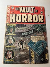 VAULT OF HORROR #21 EC Comics 1951 Johnny Craig Cover PR .5 Torn Page Read Desc. picture