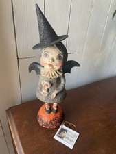 Bethany Lowe Debra Schoch Halloween Hop Hop Jingle Boo Bat Witch Figure 11.5” picture