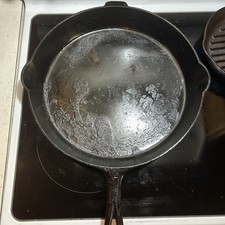 Antique Griswold 718 Cast Iron #14 Large Block Logo Skillet w/ Heat Ring READ picture
