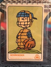 Vintage RARE 1983 Dolly Madison PEANUTS SCHROEDER Wonder Bread Card picture
