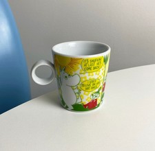 Moomin Small Ceramic Coffee Mug Unique Handle Little My & Moomintroll picture