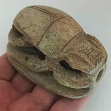 Rare Egyptia scarab relic with hieroglyphs unique pharaonic archaeological style picture
