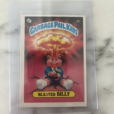 1985 Topps Garbage Pail Kids GPK OS1 #8b Blasted Billy 1st os1 GLOSSY pack fresh picture