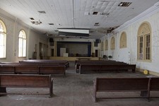 Photo:Tuscaloosa Alabama Bryce Hospital 2010 Interior Chapel Pew Hall picture