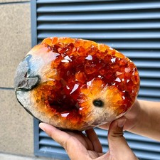 5.6 lb Yellow-orange Cluster Crystal Specimen for Home Decor Healing picture