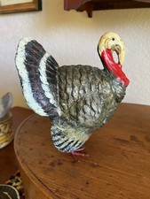 Vintage Paper Mache/Composition Thanksgiving Turkey Figure 4-3/4