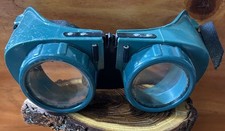 Vintage Goggles Steampunk Industrial Hard Plastic Rat Rod Welding Work Goggles picture