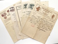 Antique Signed German Business Documents (6) Carl Schaefer, Feller, Early 1900’s picture
