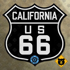 California US route 66 marker 1928 ACSC mother road auto club sign black 36x35 picture