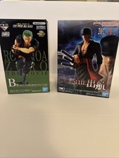 Lot Of 2 Roronoa Zoro Figures Stampede Departure Ichiban Kuji picture