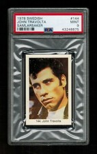 PSA 9 JOHN TRAVOLTA in GREASE 1978 Swedish Card #144 HIGHEST EVER GRADED picture