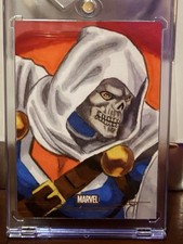 2026 Topps Chrome Marvel TASKMASTER Gold Foil 1/1 Sketch Jason Christner Auto picture