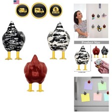 3 Pcs Chicken Butt Magnets - Funny Fridge Magnets picture