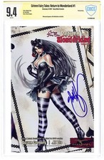 Grimm Fairy Tales Return to Wonderland 1G CBCS 9.4 Witnessed Sig Basaldua 2007 picture