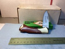Vintage VALOR Japan STALLION Lock Back Pocket Knife. Excellent In Box picture