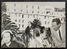1953 Olivia DeHavilland Kirk Douglas Cannes Film Festival MOMA NY 4x6 Photograph picture