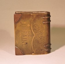 Vintage WW1 Trench Lighter France Book Shaped Wick & Fuel picture