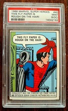 1966 DONRUSS MARVEL SUPERHEROES #40 PSA 9 MINT (oc) SPIDER-MAN picture