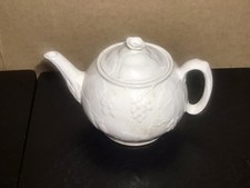 Davenport Vintage English Ceramic Teapot Floral Grape Vine Antique Decor England picture