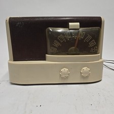 1947 Emerson Model 511 Moderne Tube Tabletop Tube AM Radio Plaskon Cream Brown picture