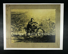 Flying Merkel Motorcycle Photograph Reprint 8 x 10 c. 1910  picture