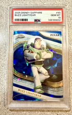 2025 Topps Disney Chrome Sapphire Buzz Lightyear 90 PSA 10 picture