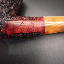 Professionally restored Ascorti Business craggy rustication tobacco smoking pipe picture
