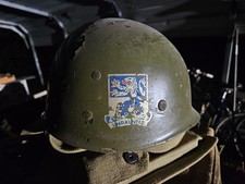 Original WWII US Army Westinghouse M1 Helmet Liner WW2- 119th I.R. picture
