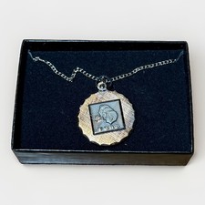 Vintage Gold Filled Ford 25 Year Employee Appreciation Pendant Necklace Silver picture