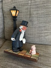 Vintage C.O. Trygg 1976 Hand Carved Wood Sculpture Victorian Gentleman Dog picture